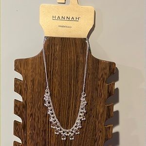 3/$18 Hannah Silver Necklace Approximately 14” Long - New - Lot 726